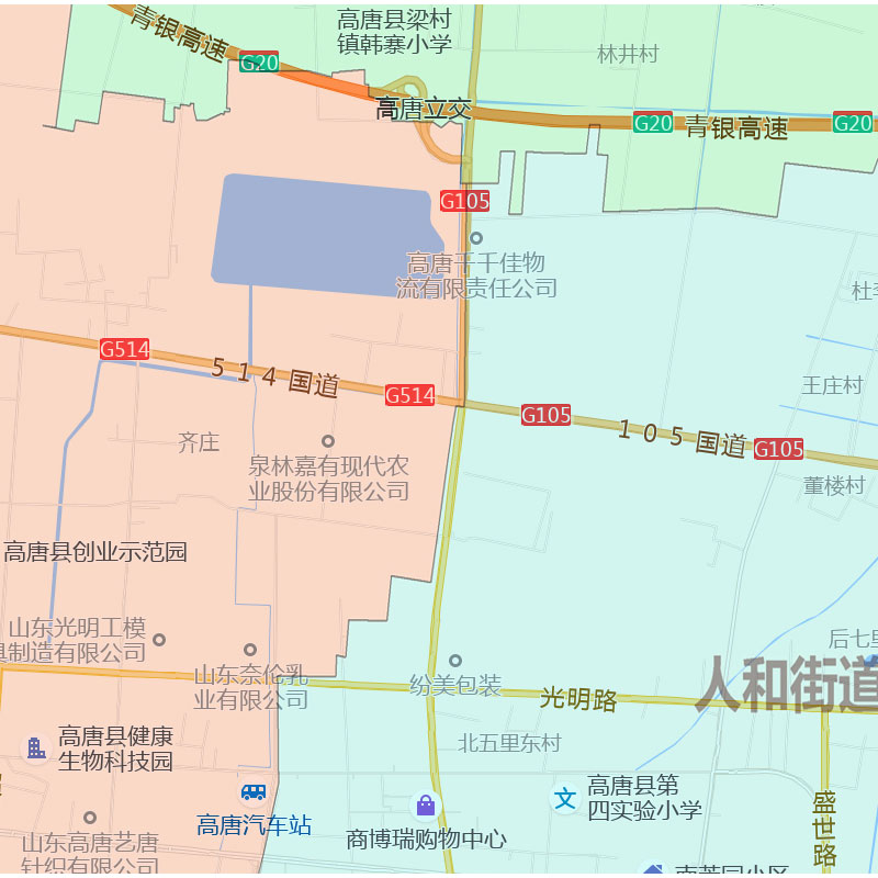 2023聊城高清地图：城市变迁的一幅画卷