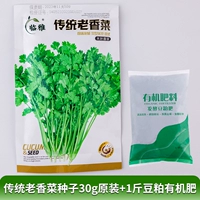 [Бутик] Традиционные старые семена кориандра 30 г оригинальные ≈ 2500 зерен + 1 органическое удобрение из соевого шрота Цзинь