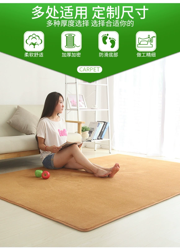 cửa hàng thảm phòng ngủ cho nhà ngủ chăn con phòng khách bàn cà phê tatami mat tối giản kích thước tùy chỉnh hiện đại - Thảm