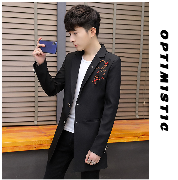 Áo gió nam dài phần mùa thu mỏng nam xu hướng áo khoác Hàn Quốc giản dị phù hợp với tóc stylist đẹp trai áo choàng - Áo khoác đôi áo thun polo nam