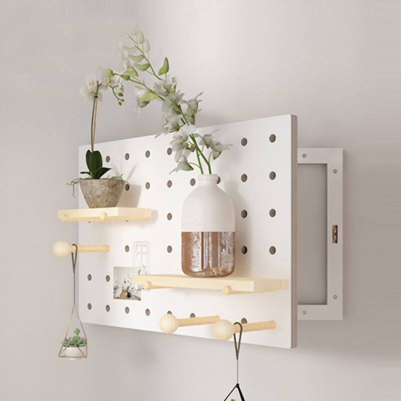 Electric meter box Shelter Shelter with Holes Dongle Plate Containing Background Wall Shelf Decoration Painting New Chinese Style 2021