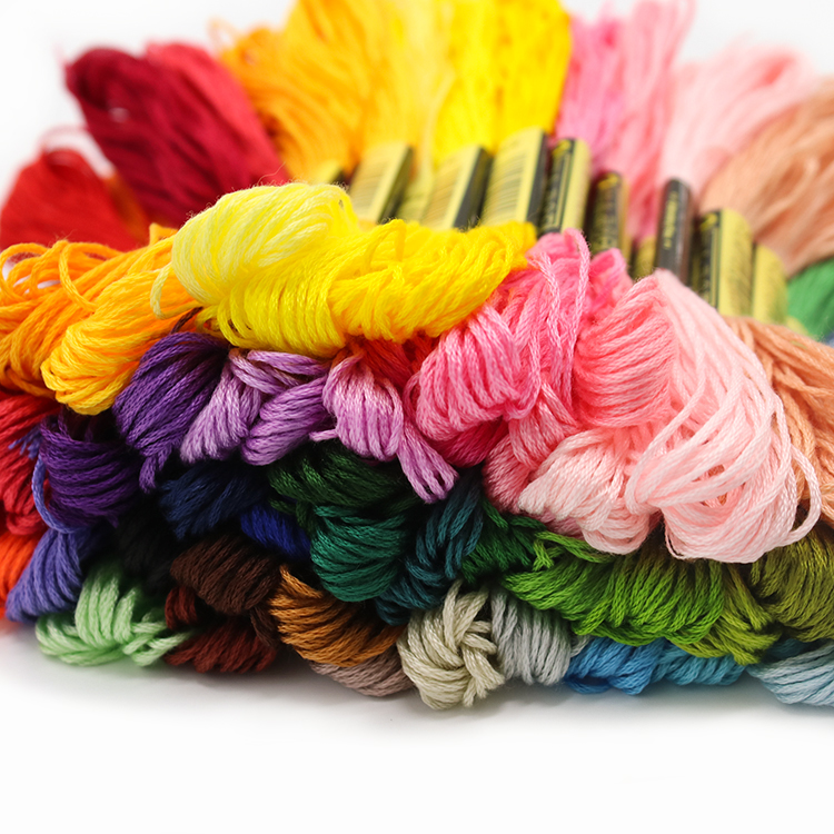 Cross embroidery wire wiring replenishment retail embroidery wire dedicated embroidery line new entry
