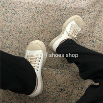 Dabai custom gao finalized big-toe shoes thick-soled sponge cake to increase the thinness casual lace-up fat-toed shoes