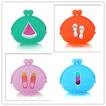Portable lipstick data line Contained Bag Zero Wallet Woman Mini Cute Key Bag Fun Cartoon Silicone Brief