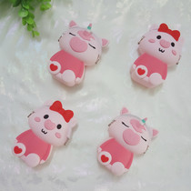 Ground Stall Creativity Gift Cute Little Pig Wallet Silicone Zero Wallet Foreign Trade Gift Key Bag