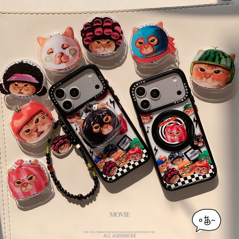 Covercat Versatile Cat Magnetic Stand Suitable for iPhone 17 Pro Max Phone Case, Anti-Drop Apple 16 Pro Cartoon 15 Pm Cute Style Samsung S26 Mindaday Phone Protective Case Covercat Versatile Cat Magnetic Stand Suitable for iPhone 17 Pro Max Phone Case, Anti-Drop Apple 16 Pro Cartoon 15 Pm Cute Style Samsung S26 Mindaday Phone Protective Case