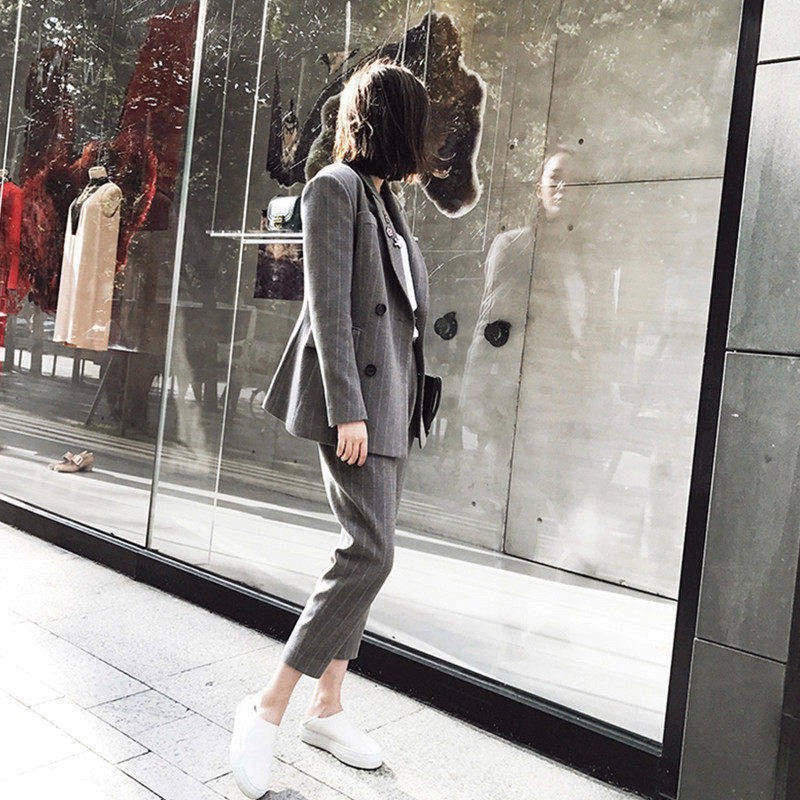 Early Fall Net Red Fashion Foreign Pie EARLY AUTUMN PANTS SUIT TIDE SMALL AND FRAGRANT WIND SUIT TWO SETS WOMEN'S AUTUMN CLOTHING KOREAN VERSION