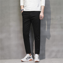 Chao brand summer style slim straight casual pants mens Korean version of trousers youth elastic simple joker trend trousers
