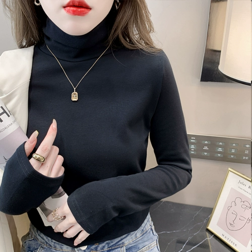 Приятный телу демисезонный белый хлопковый лонгслив, 2024 года, увеличенная толщина