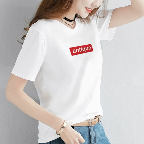 Tide, хлопковая белая летняя футболка, короткий рукав, оверсайз, в корейском стиле