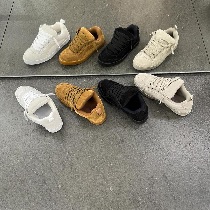 Bread Shoes for Couples, New Lace-Up Breathable German-Style Soft-Soled Fashion Skateboard Shoes, Unisex Sports and Casual Shoes, Trendy