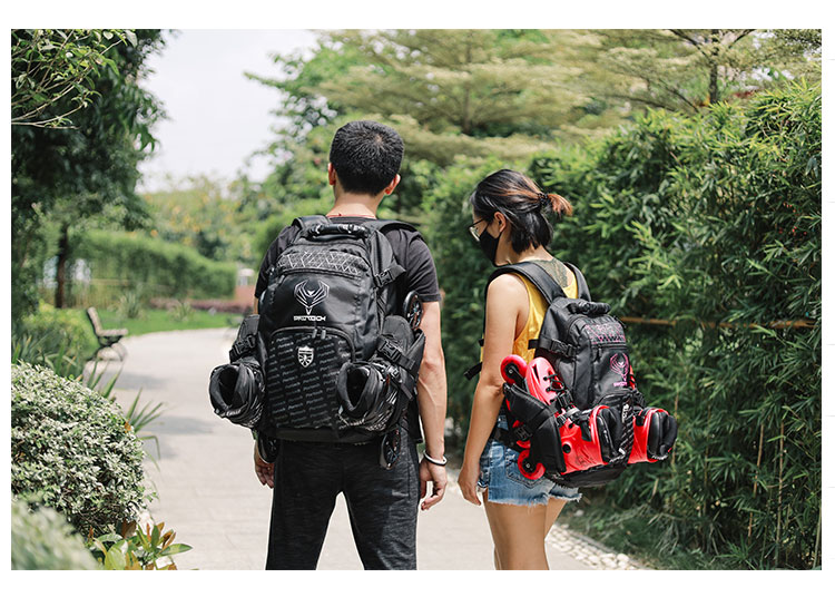 Flying eagle new roller skating backpack Skating roller skating bag outdoor sports mountaineering bag travel multi-purpose backpack multi-color