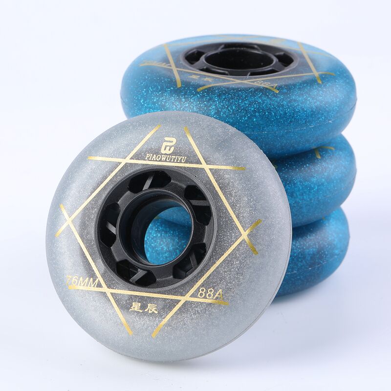 Floating Dancing Star Stars Air Brake Wheel Straight Row Wheel Slide-Skate Roller Skates Dry Skates Flat Flower Brush Street FSK Brake Drift Wheel