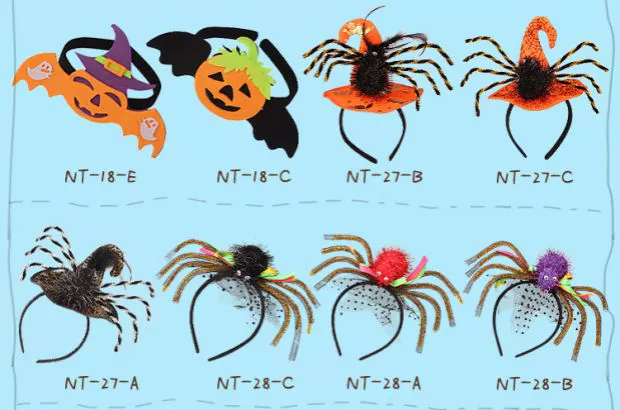 Halloween ăn mặc cho người lớn trẻ em cung cấp headband mũ bí ngô headband mạng nhện bat ma phù thủy mũ mũ - Sản phẩm Đảng / Magic / Hiệu suất phụ kiện cosplay cổ trang	