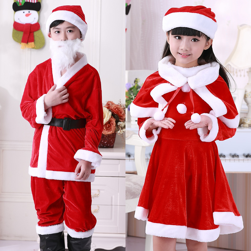 Children's Christmas Costumes, Boys and Girls Christmas Clothes, Christmas Tree, Christmas Hat, Performance Costumes, Adult Santa Claus