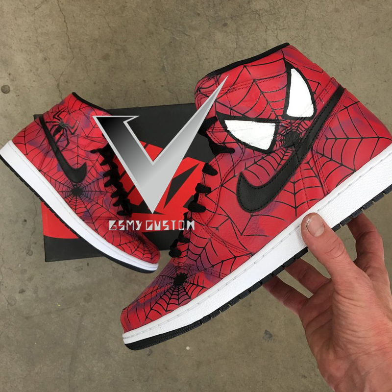 custom spiderman shoes