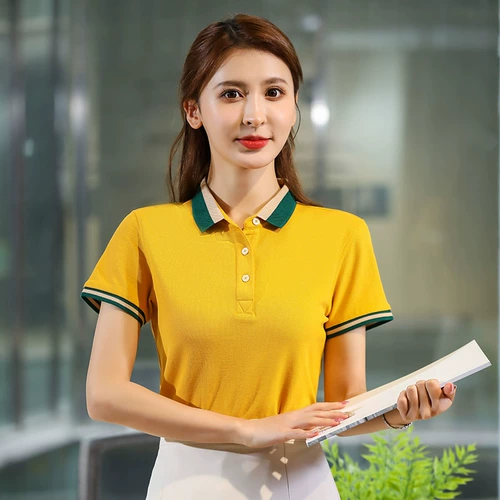 Летняя футболка polo для работы, короткий рукав, делается под заказ, с печатью вашего логотипа