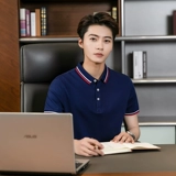 Хлопковая летняя футболка polo для работы, короткий рукав, делается под заказ, с печатью вашего логотипа