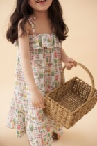 bp identical girl fresh child fun hand-painted pendant with skirt child bow tie dress holiday skirt 2011 new