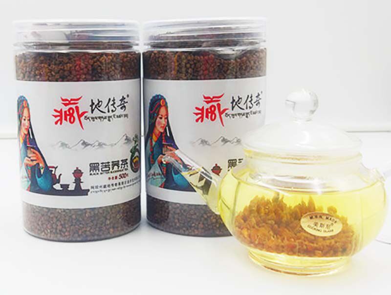 Special price Tibetan place Legend Black bitter buckwheat tea buckwheat tea 500g Kwhole wheat germ type