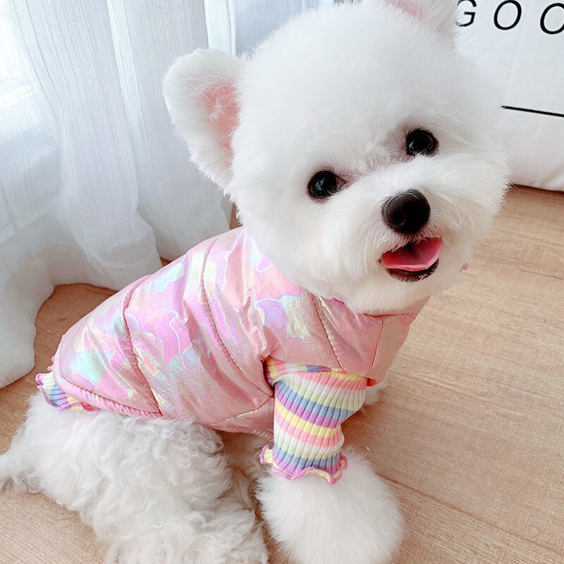 Netred Teddy puppy clothes spring and autumn shirt summer dress pure cotton pet clothing spring and summer cats