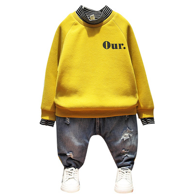 【阿狸】新款冬装男女童加绒卫衣