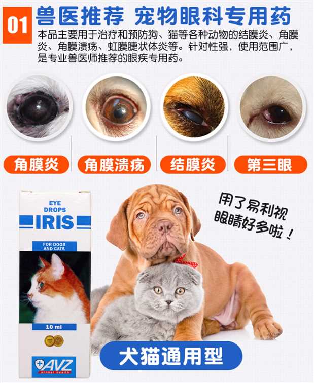 Nga Yili như thuốc nhỏ mắt thú cưng Thuốc nhỏ mắt điều trị chó, chó, chó, kết mạc, viêm giác mạc, tái tạo mô loét - Cat / Dog Health bổ sung cho mèo con uống sữa gì