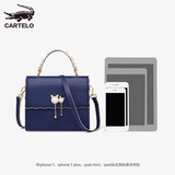 Сумка через плечо, сумка на одно плечо, универсальная небольшая сумка, 2019, из натуральной кожи