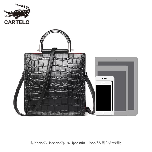 CARTELO/卡帝乐鳄鱼 Модная сумка через плечо, 2019, крокодиловый принт