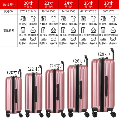 Брендовый универсальный чемодан, коробка, популярно в интернете, 24 дюймов