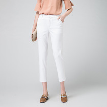 Mi Amarshman flagship store official website casual pants womens professional ankle-length pants small foot pants Korean version of slim casual pants