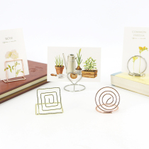 ins wind creative metal desk face small swing piece vertical poo sign clip clip cute teenage girl message clip table hem