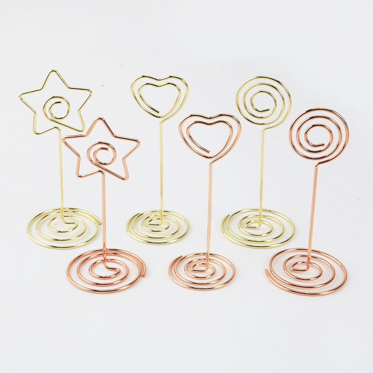 Yunsheng Wenchuang spot best-selling creative desktop decoration golden rose gold desktop note clip note message clip