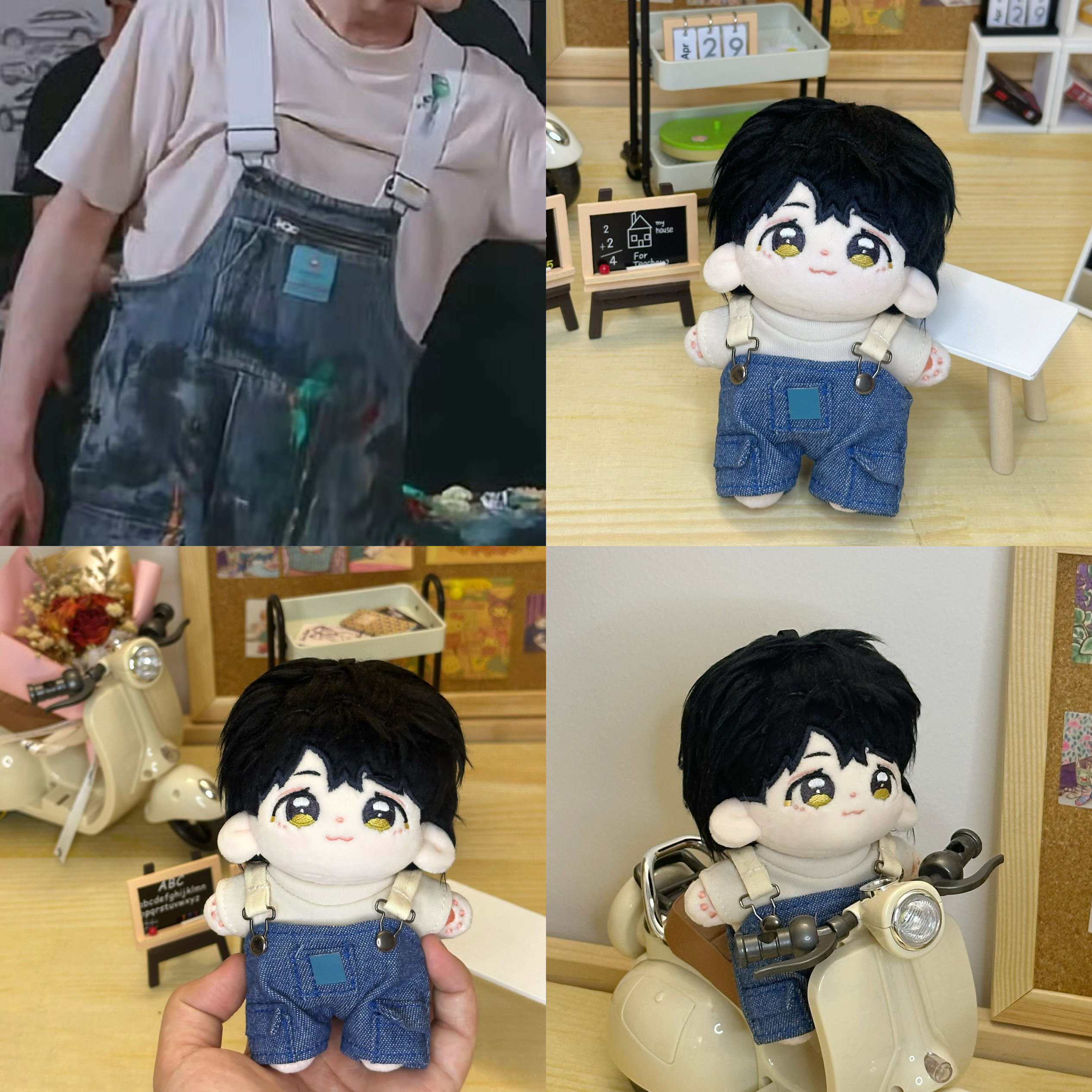 10cm沈翊棉花娃娃衣服小畫家抱嬰袋褲獵罪圖鑑檀健次沈翊娃衣