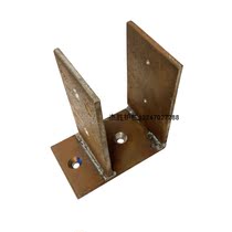 Jie Sheng fence factory direct custom F-type small base frameless glass fence bottom groove stair installation accessories