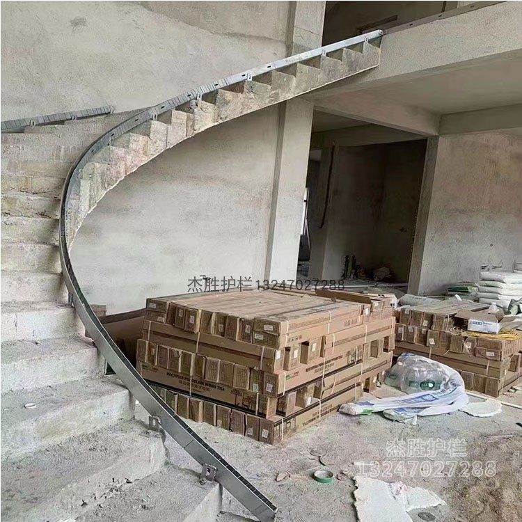 Hot selling curved glass stair handrail u-slot balcony railing guardrail pre-embedded galvanized floor trough engineering steel trough