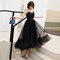 Dress female fairy dream princess Korean version 2020 fashion new thin high-end atmospheric socialite small evening dress