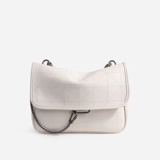 Демисезонная сумка через плечо, модная черная сумка на одно плечо, 2020, на цепочке