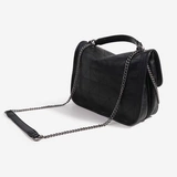 Демисезонная сумка через плечо, модная черная сумка на одно плечо, 2020, на цепочке