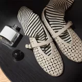 帕依 Новинка 2025 года, туфли Мэри Джейн в стиле ретро для женщин, летние туфли с неглубоким носком, балетки с одной пряжкой для женщин