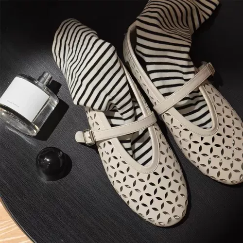 帕依 Новинка 2025 года, туфли Мэри Джейн в стиле ретро для женщин, летние туфли с неглубоким носком, балетки с одной пряжкой для женщин