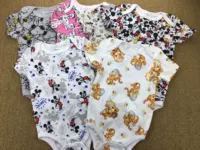 19 túi mới ngắn tay tam giác giá rẻ mùa hè Váy ngắn tay ngắn tam giác jumpsuit Disney romper - Áo liền quần áo liền quần ngộ nghĩnh cho bé