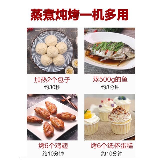 Galanz 20-Liter Household Microwave Oven, Small Fully Automatic Flat-Panel Light Wave Steam Oven Integrated Dgb0