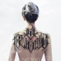 MG TATTOO stickers hand-painted TATTOO tide cool Chicano art Flower Body Back flower chest European and American big picture TATTOO stickers