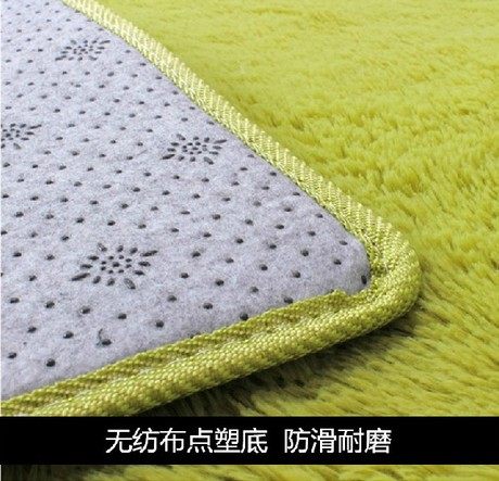 Washable grass green soft long hair carpet living room coffee table bedroom wedding room bedside children's blanket customization