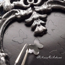 Spray Painted Stickers Practical Small Tools Butterfly Star Empto Sponge Pat Tools Nail Back Glue Stickers