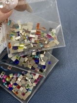 2 parts RitaNail100 Entrance Flat-bottomed Drilling Positive Square Colorful coloured nail drill