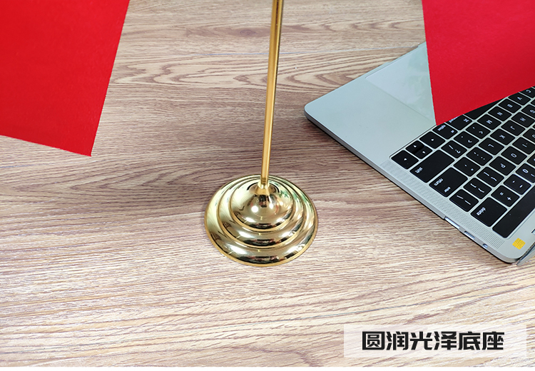 Cờ vàng hình chữ Y trang trí cờ bàn phòng hội nghị máy tính để bàn nhỏ cờ khung đỏ cột cờ trang trí cờ tùy chỉnh - Trang trí nội thất trang tri noi that