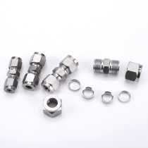 304 stainless steel joint stainless steel cutting sleeve direct sleeve type straight-through middle joint sleeve-type straight-through