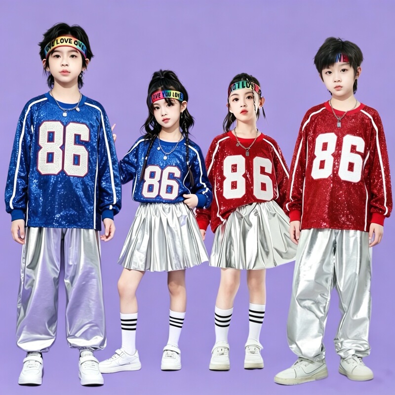 Primary School Sports Meeting Opening Ceremony Group Costumes, Children's Hip-Hop Drum Performance, Children's Cheerleading Performance Costumes Primary School Sports Meeting Opening Ceremony Group Costumes, Children's Hip-Hop Drum Performance, Children's Cheerleading Performance Costumes